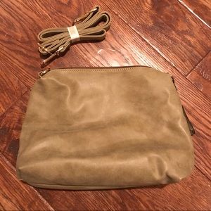 Faux leather crossbody bag